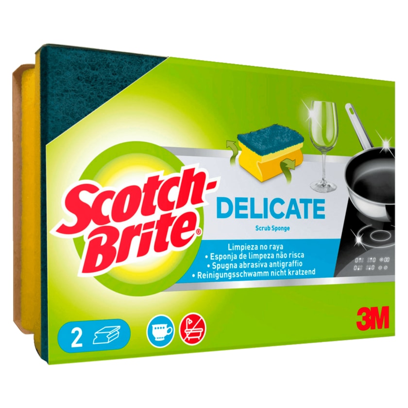 Scotch-Brite® Delicate Reinigungsschwamm 2 Stück
